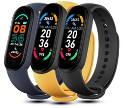 M6 smart bracelet heart rate blood pressure bluetooth musicweather sleep monitoring cross-border m6 smart sports bracelet