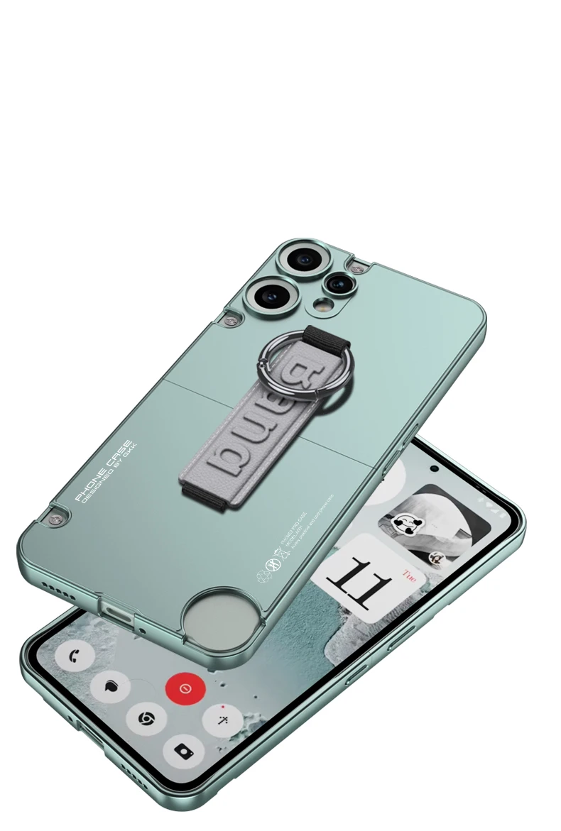 Original Case For Nothing CMF Phone 2 Pro Case 2 in 1 Armor Wrist Strap Ring Hol