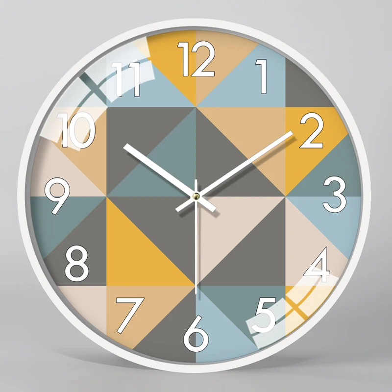 Large Round Metal Wall Clock Style 3  