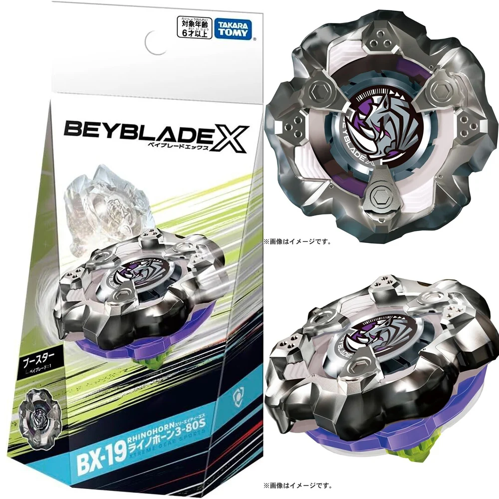 

Takara Tomy Beyblade X BX-19 Booster RhinoHorn 3-80S (оригинальный TAKARA TOMY)