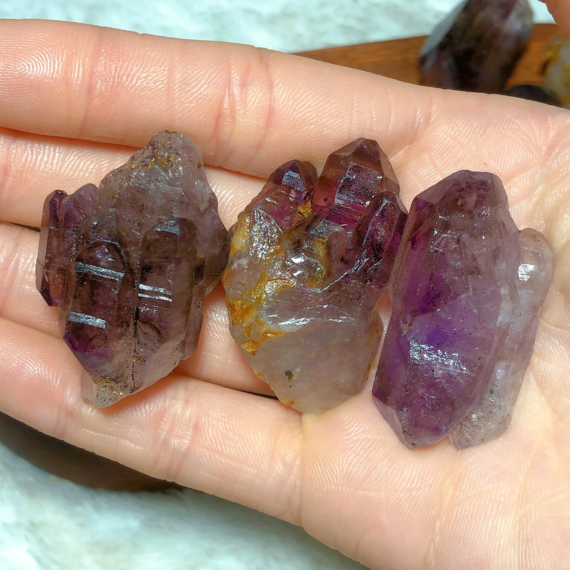 Natural Crystal Super Seven Specimen Raw Stone Gemstones Rainbow Flashy Mineral Energy Home Decorations Room Decor Gift 4