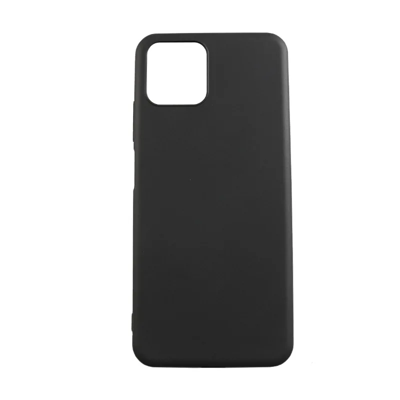 Black Transparent TPU Soft Silicone Phone Case - Anti-Fall Protective Cover