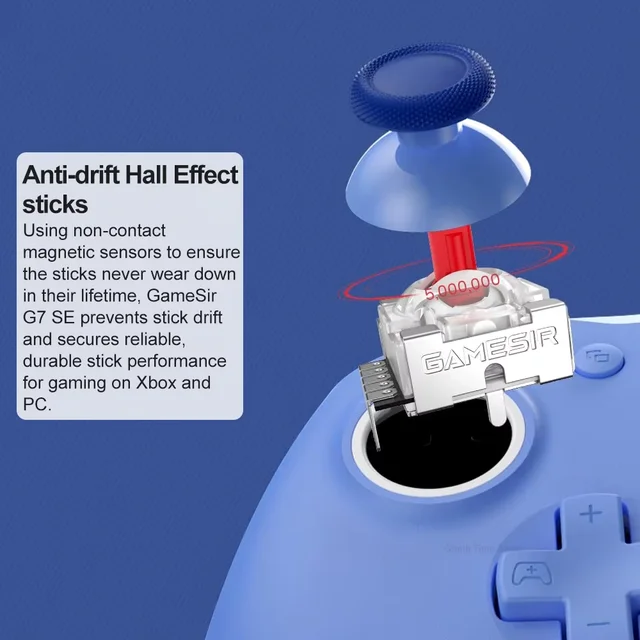 GameSir G7 SE Xbox Gaming Controller Wired Gamepad for Xbox Series X, Xbox Series S, Xbox One, with Hall Effect Joystick 4 GameSir G7 SE Xbox Gaming Controller Wired Gamepad for Xbox Series X, Xbox Series S, Xbox One, with Hall Effect Joystick 4