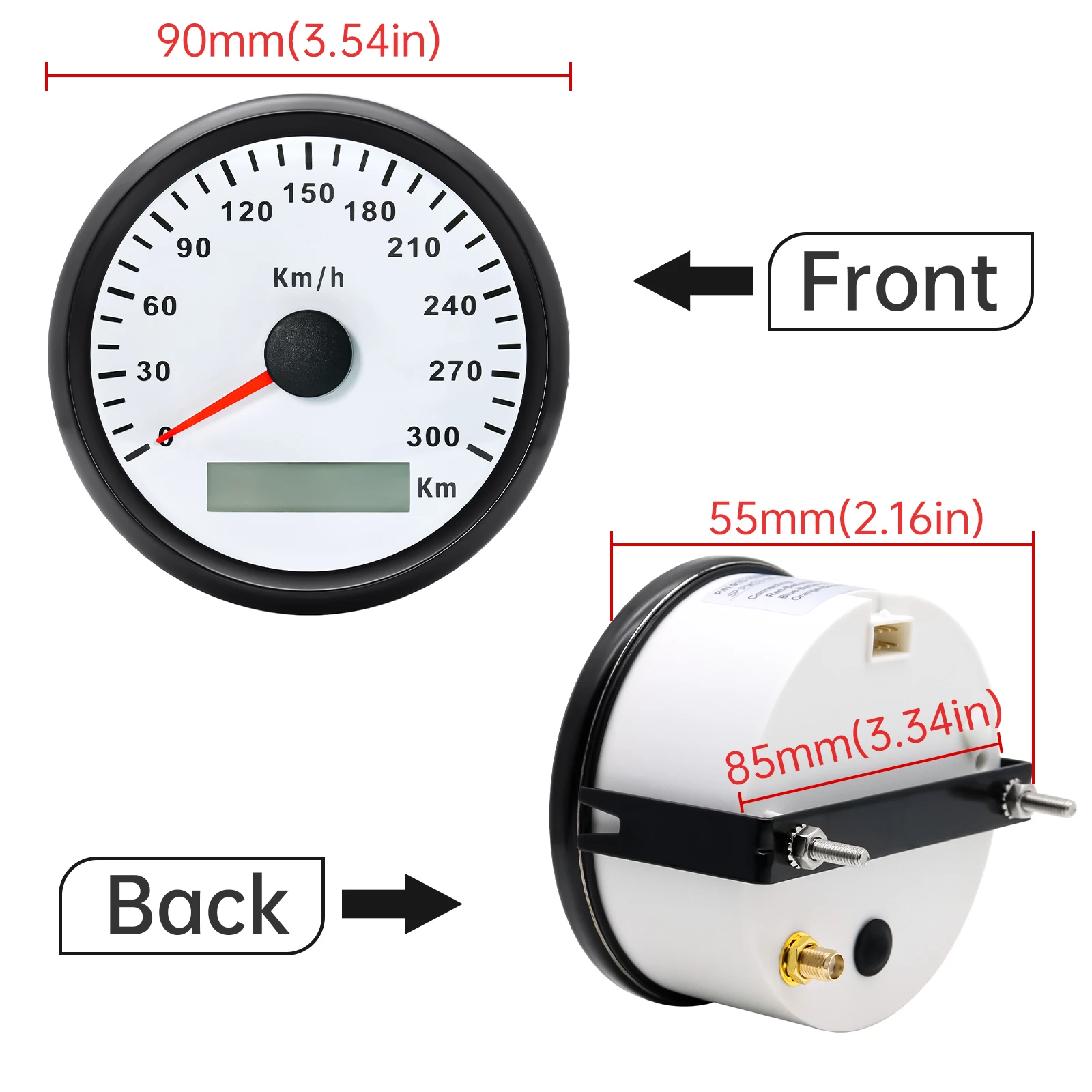 Compteur de vitesse GPS pour moto, 120 km/h, jauge de vitesse pour bateau,  voiture, camion automatique, odomcirculation avec antenne GPS, 200 -  AliExpress