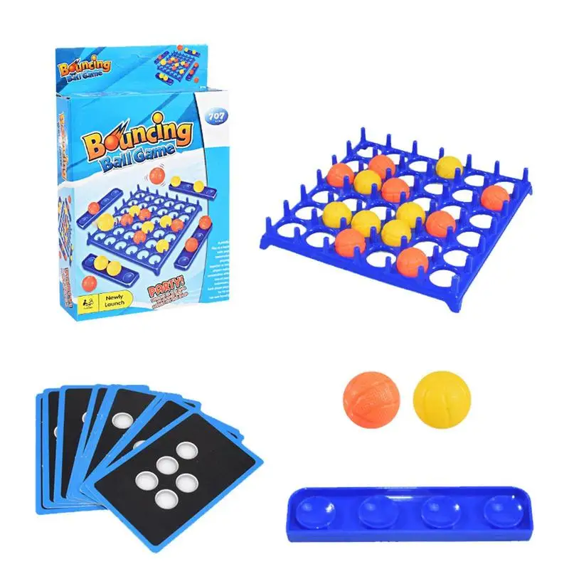 Bouncing Ball Party Game Tabletop Activate Ball Games Set Family Party Supplies Desktop Bouncing Toy Children Gifts For Family soft frisbee outdoor family interaction professional hand throwing boomerang children s play toys gift garden beach party games