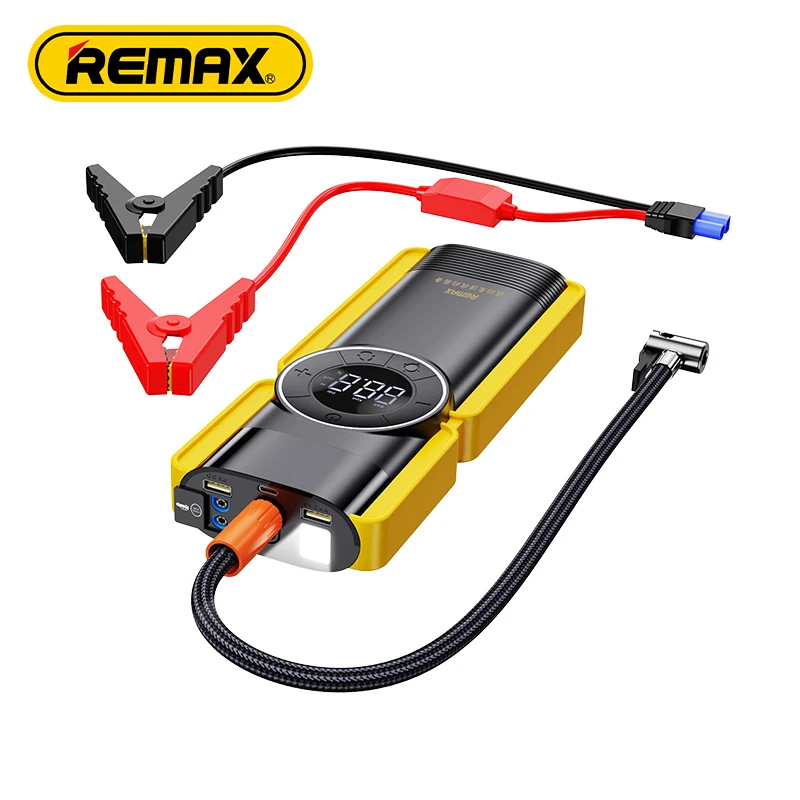 

Remax Portable car jump start 8000mAh battery 2022 New OEM jump starter car jump starter fast power bank emergency power supply