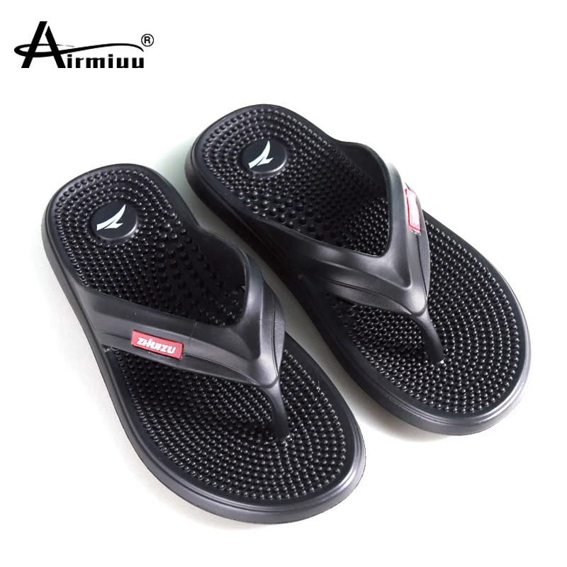 

Массажные шлепанцы для мужчин, летние пляжные сандалии, удобная повседневная обувь, нескользящая обувь для ванной комнаты, 2022