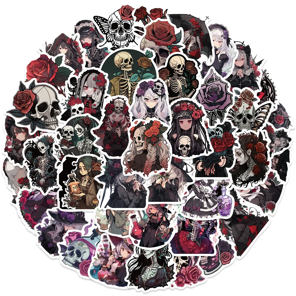 Decorative Stickers Self Adhesive Stickers Stationery Stickers Paper Stickers Adhesive Stickers Decorative Labels Stickers DIY Scrapbooking Accessories 10/30/50Pcs Retro Gothic Girl Waterproof Graffiti Sticker Aesthetic Decorative Luggage Laptop Cup Phone Scrapbook Kids Stickers