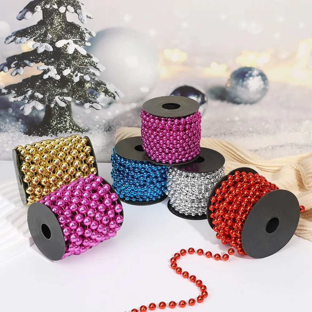 1 Satz 9 mm kreative Weihnachtsperlen, dekorative Ketten, Geburtstag, Hochzeit, Weihnachten, Neujahr, Karneval, Party, Arrangement, Dekoration