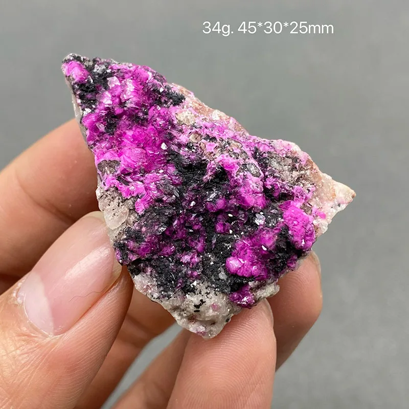 100% natural red cobalt calcite Healing crystal raw stone stone home decoration pieces