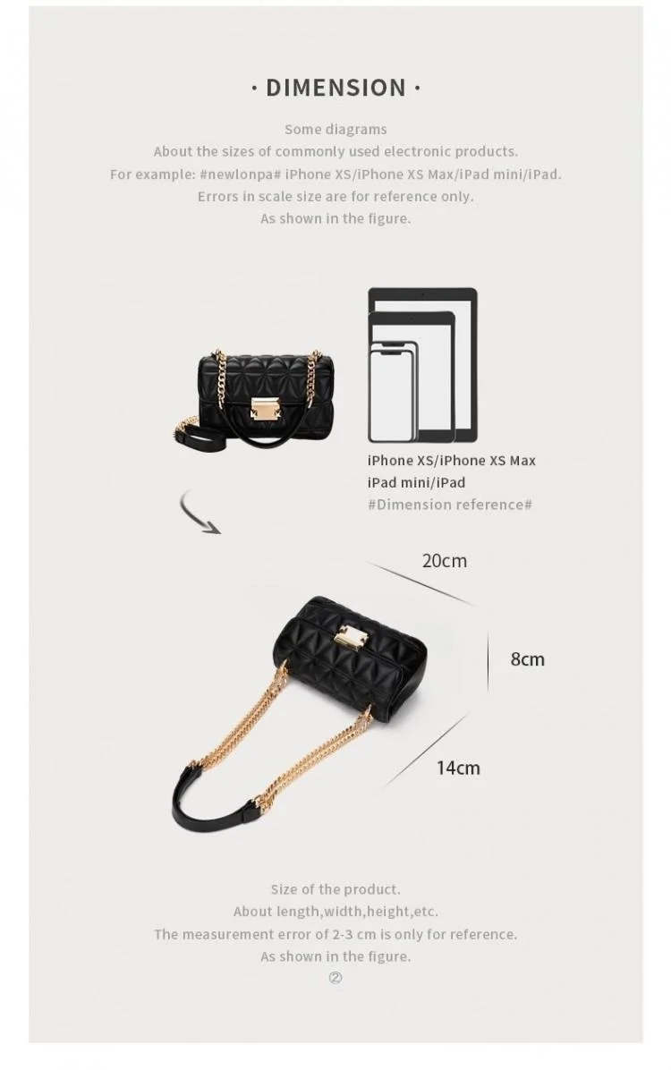 Women's Shoulder Bag 2023 New Mini Texture Fashion Versatile High Quality Chain Messenger Bag High-end Women's Bag_voghion.com