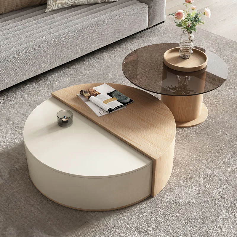 

Modern Design Coffee Table Minimalist European Living Room Coffee Table Wood Drawer Storage Kaffee Tische Postmodern Furniture