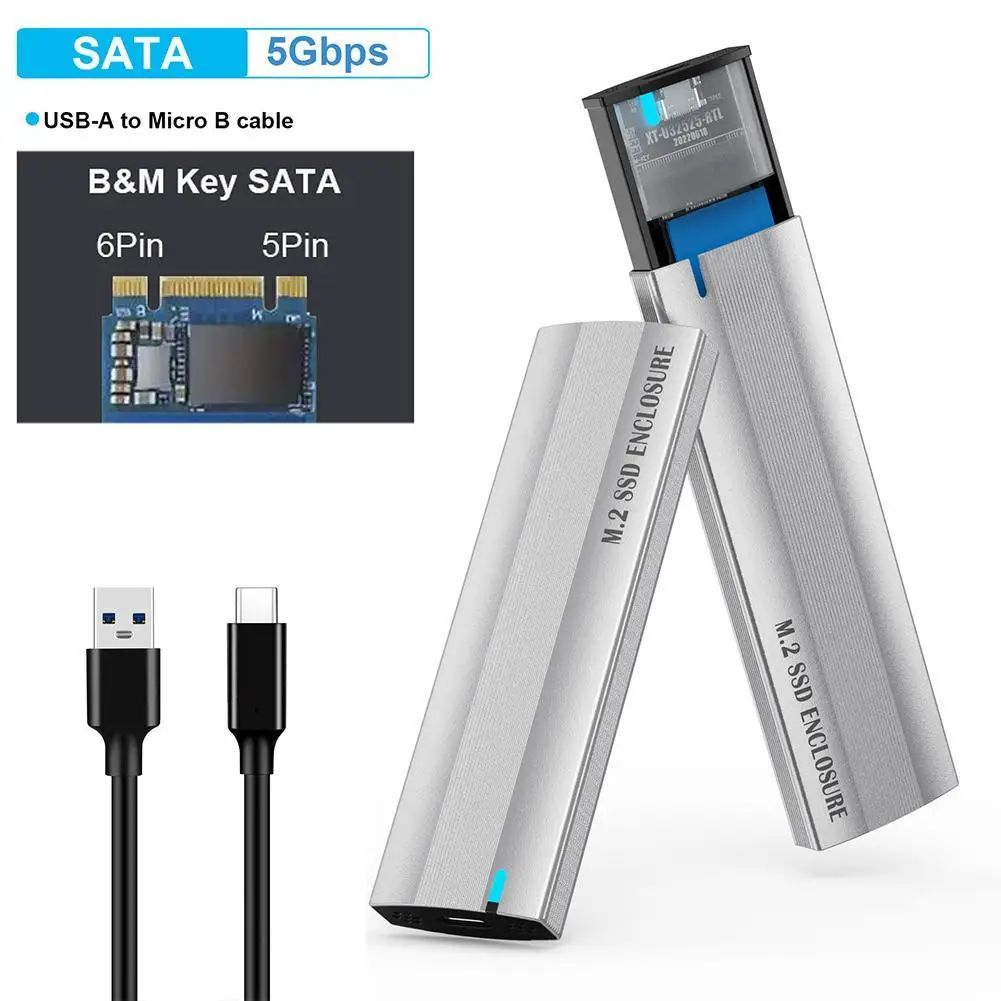 

USB3.1 Type C Mobile M2 SSD Box 10Gbps For PC Laptop HDD SSD Box To USB3.1 External Enclosure NGFF SATA Solid State Drive