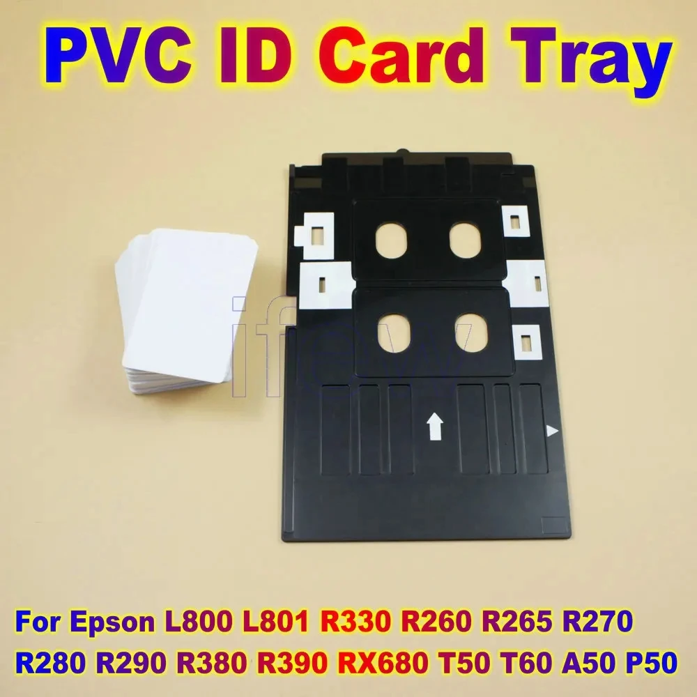 

Printing PVC Board ID Card Tray Printer Plastic Card Tray PVC for Epson R260 R270 R280 R290 R380 R390 T50 T60 P50 L800 L801 R330