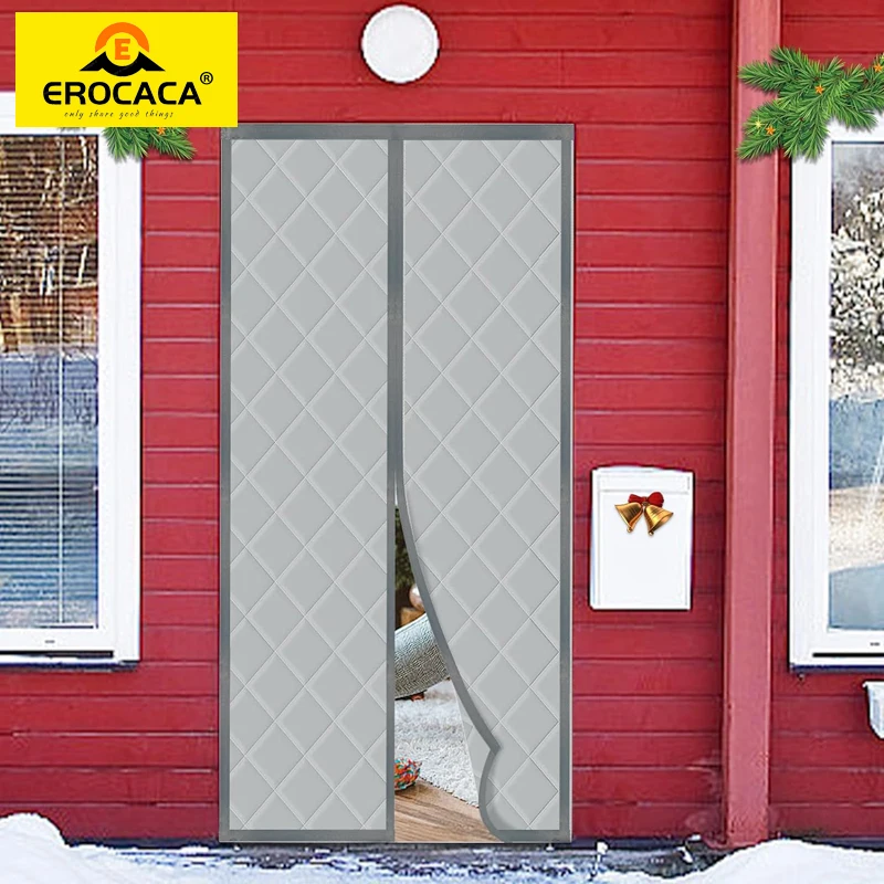 

EROCACA Warm Winter Door Curtain Anti-mosquito Warmth Anti-Wind Partition Curtain Bedroom Kitchen Anti-smoke Air Conditioner