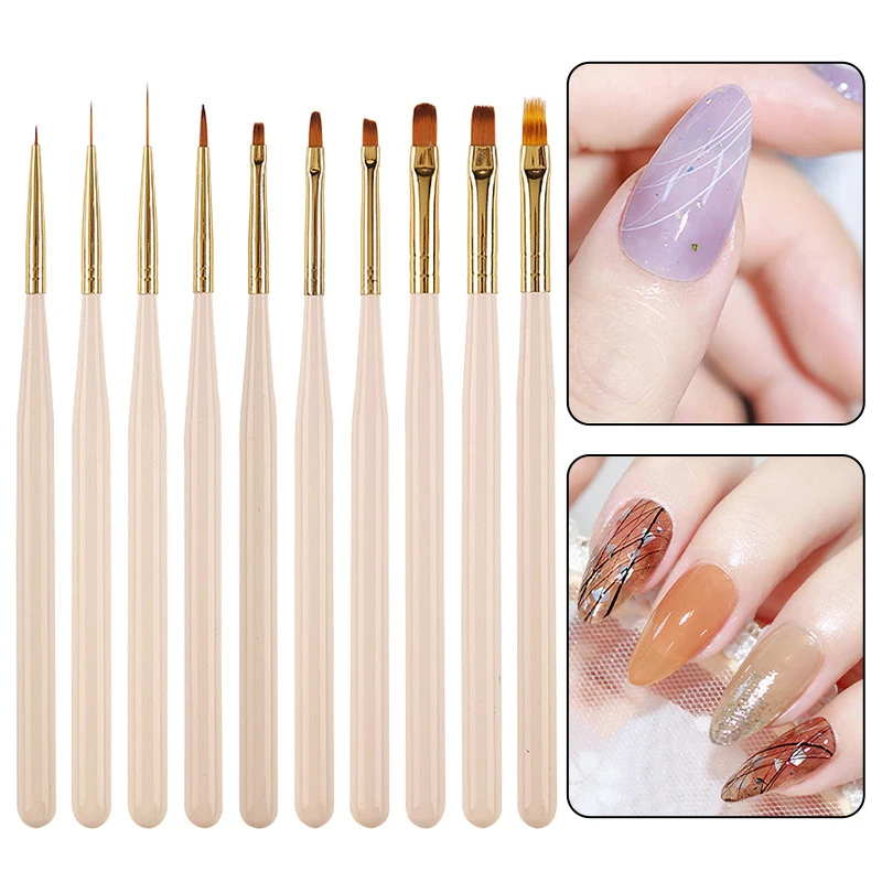 1PCS UV Gel Nail Brush Liner DIY Painting Pen Manicure Acrylic Drawing Brush For Nail Art Design Nails Tip Display Painting Tool