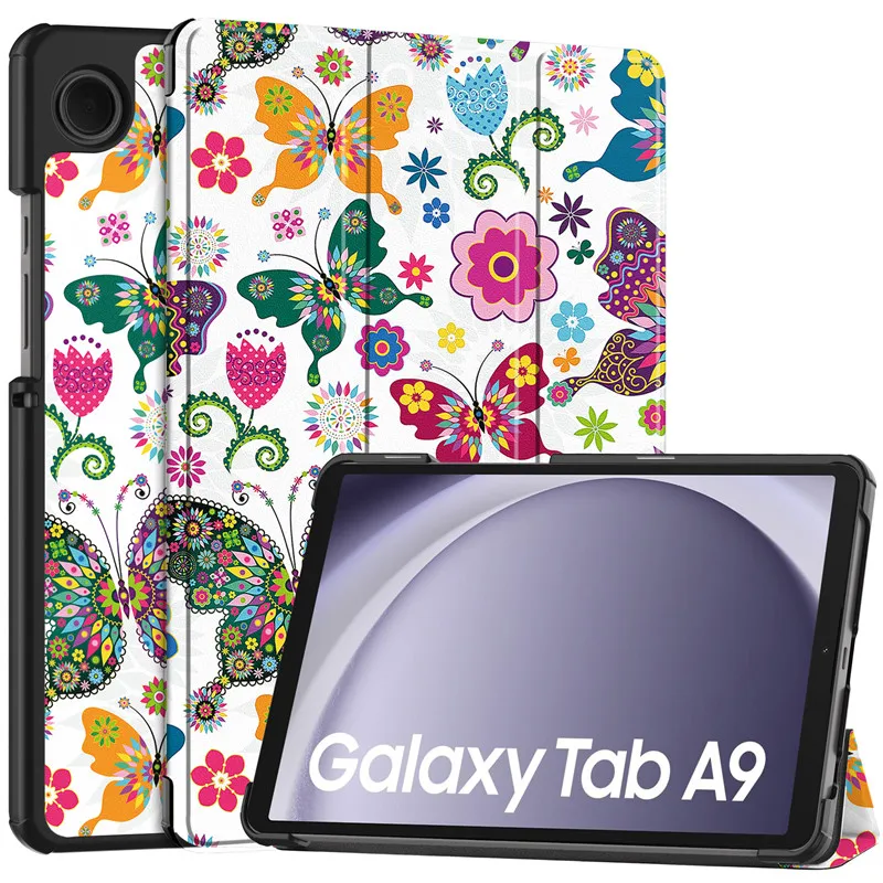 Capa de Couro Pintado Bonito para Samsung Galaxy Tab a9 Shell Case para Crianças 8.7 8.7 sm X110 X115 - Imagem 3