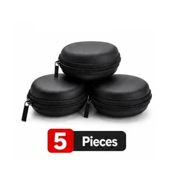 Compact Hard Shell Earphone and Accessory Storage Case (5pc)