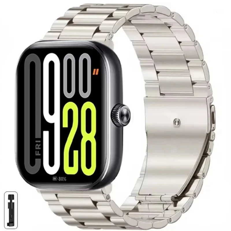 Stainless Steel Adjustable Metal Watch Strap Bracelet