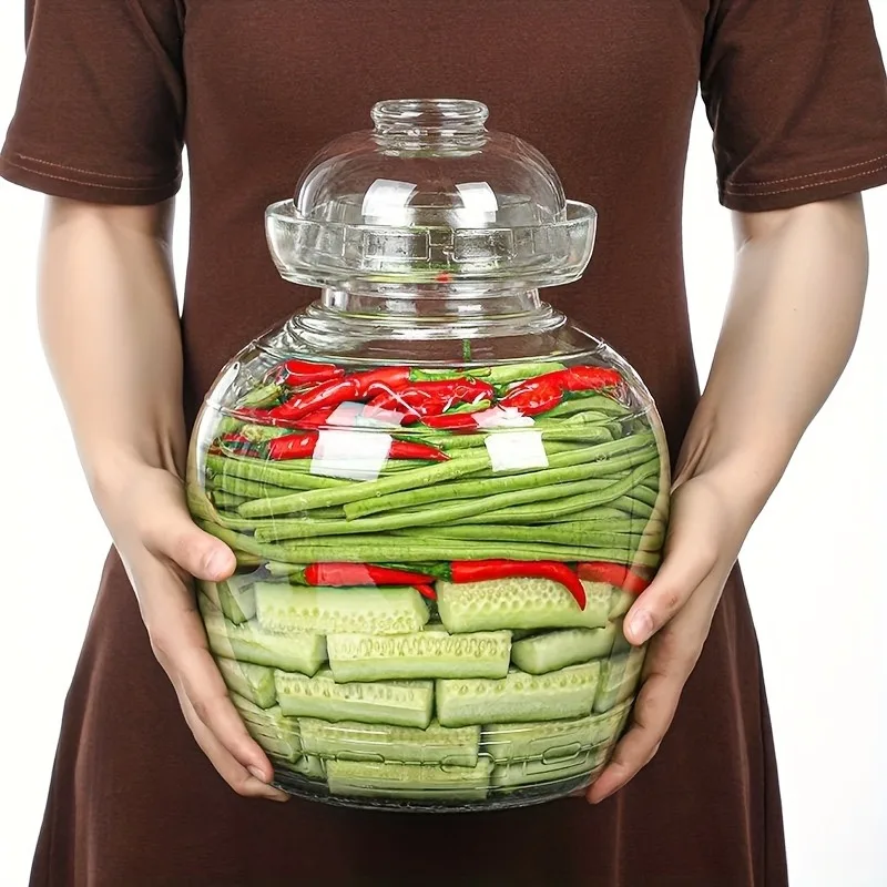 Traditional Fermenting Kit Crock with Water Seal Airlock Lid for Pickles Kimchi Sauerkraut Wine Brewing Kombucha-beer fermentation equipment pickle tool homebrew fermenter parts