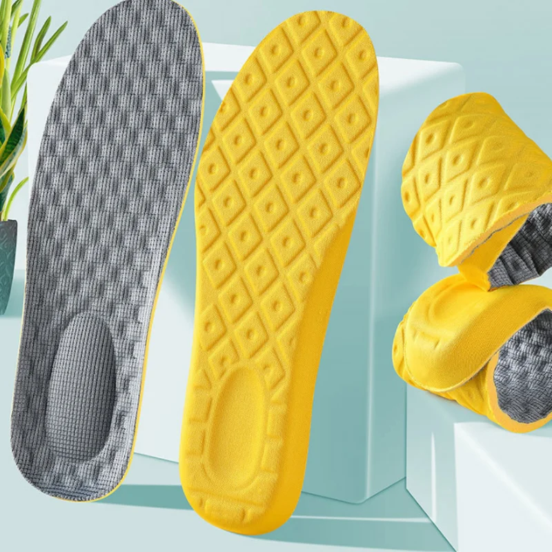 Shoe insoles orthopedic insoles Soft latex memory foam insoles support insert feet care insoles for shoes men women orthotic breathable latex sports