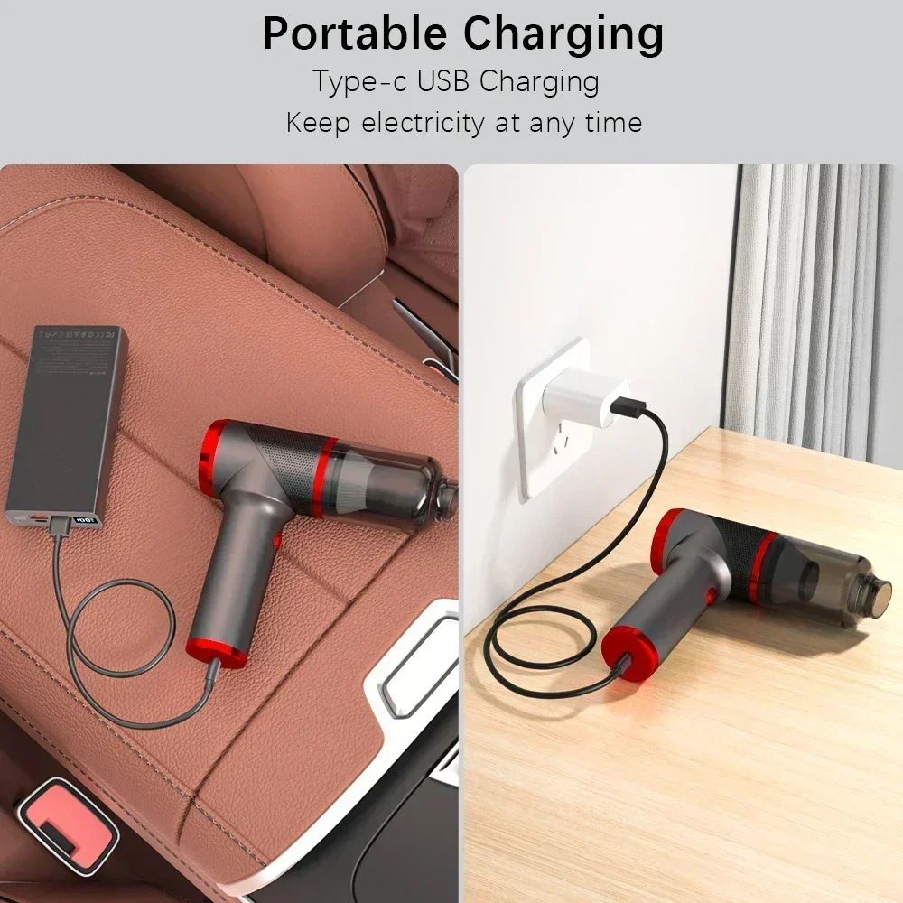 Car Vacuum Cleaner Powerful Cleaning Machine Car Cleaner Mini Wireless Portable Handheld Auto Vacuum for Home Appliance vacuum cleaner handheld vacuum cleaner wireless vacuum cleaner portable vacuum cleaner