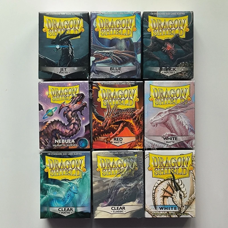 

Pokemon PTCG Game Card Holder Danish Dragon Shield Frosted Card Protective Film 66x91mm 100 PCS/Box Birthday Gift