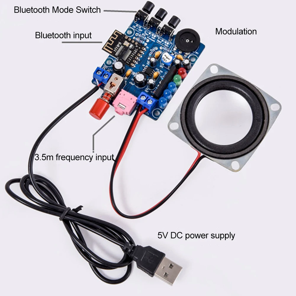 DIY-Bluetoothスピーカーキット,2x3W,電子機器,はんだ付け