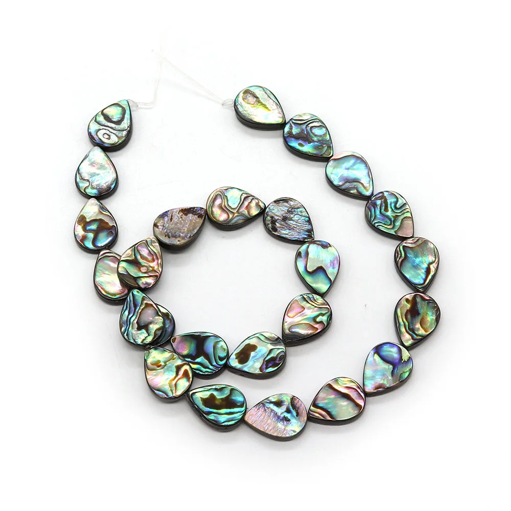Natural Abalone Shell Drop Shape Straight Hole Beads 8-20mm Charm DIY Necklace Earrings Bracelet Boutique Jewelry Accessories