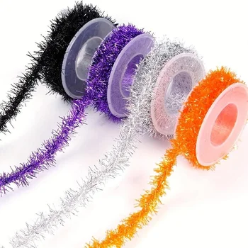 Christmas Colored Wool Strips Colorful Bow Tie DIY Metal Wire Yarn Holiday Decorations Halloween Christmas Decorations 2