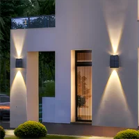 1pc Solar Outdoor Wall Light Garden Decoration Atmosphere Light Villa Garden Waterproof Wall  Up And Down Glow Wall Light 5