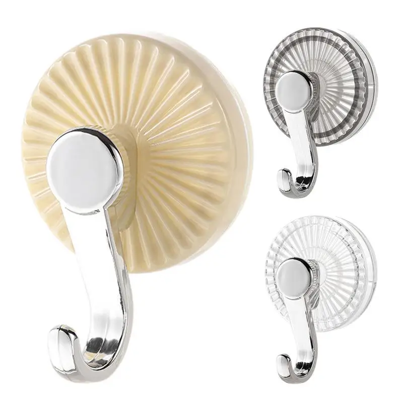 

Suction Cup Hook Reusable Suction Hooks Hangers Easy To Install Without Drilling Suitable For Sticky Hook Bathroom Accessories