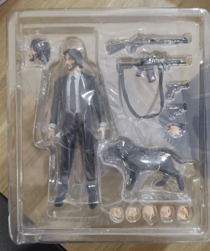 

Mafex 085 John Wick with Dogs PVC Collectible Joints Moveable Action Figure Toy