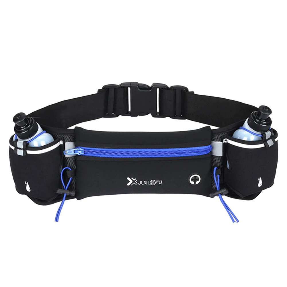 Waist Bag Multiple Pockets Reflective Strip Adjustable Strap For Running Hiking Climbing