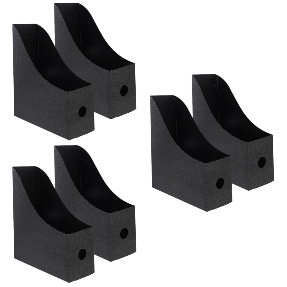 

6 Pcs File Storage Box Magazine Holder Simple Desk Organizers and Accessories Bookshelf