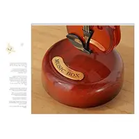 Rotating Music Box Guitar Violin Music Box Birthday Gift Girl's Festival Gift Creative Decorations In The Living Room Decor 2