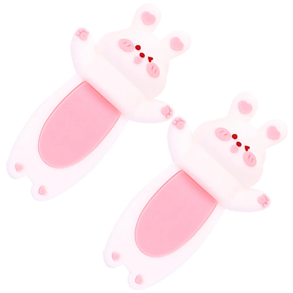 

2 Pcs Office Decor Rabbit Bookmark Bunny Page Marker Self Made Creative Desktop