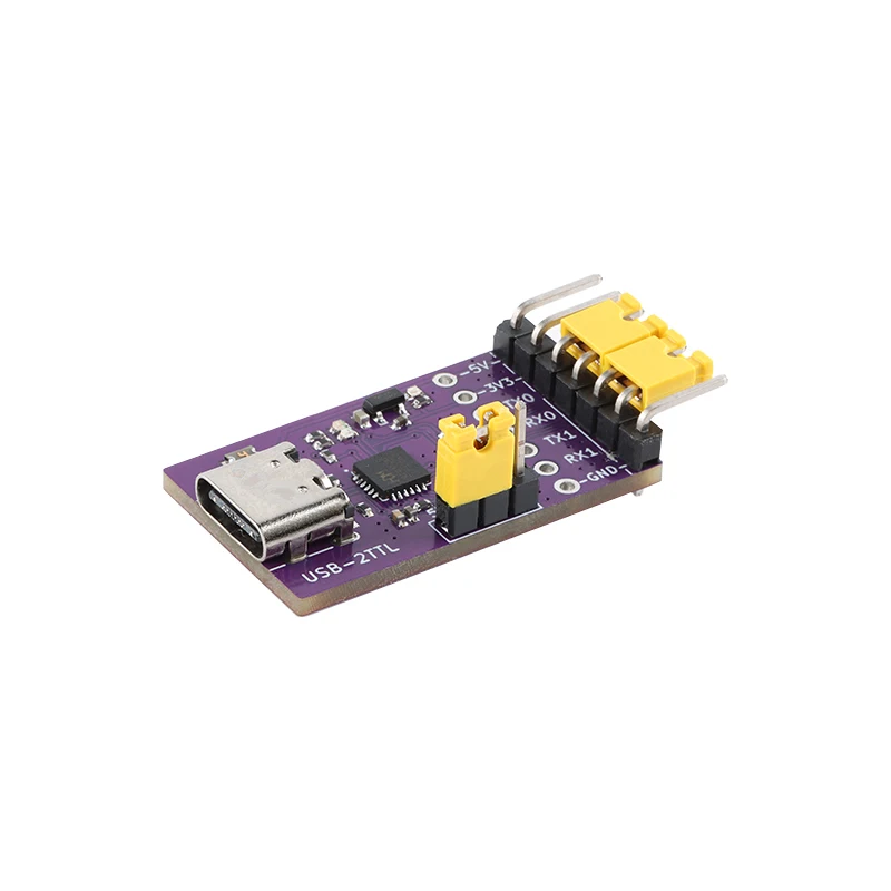 5pcs/1pc USB 2 채널 방식 TTL 직렬 포트 모듈 Type-C 50bps-3Mbps 고속 CH342 칩 통신 변환 모듈