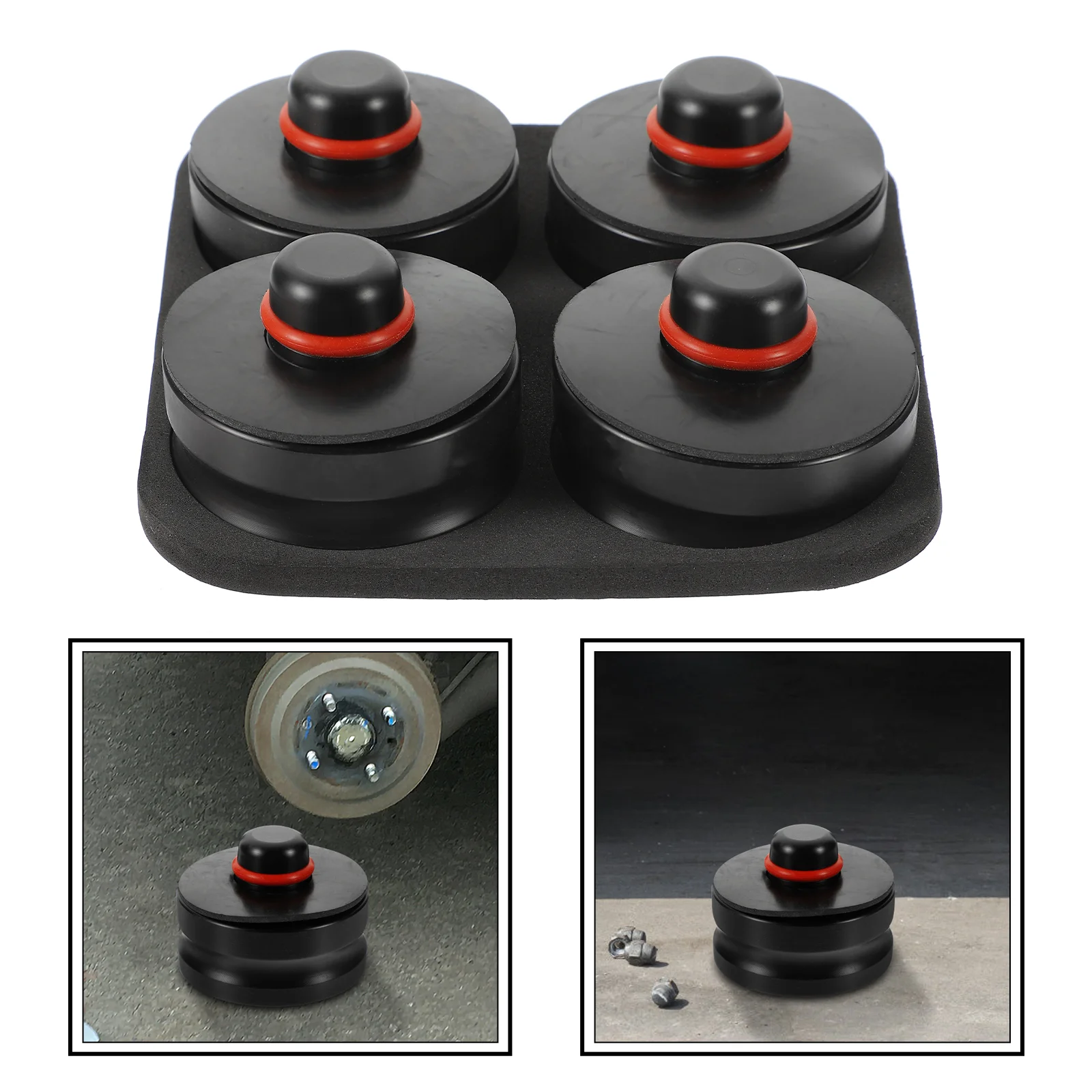 

Accessories Jack Block Hockey Puck Holder Floor Disk Rubber Pad POM Car Styling Sockets and lifting equipment