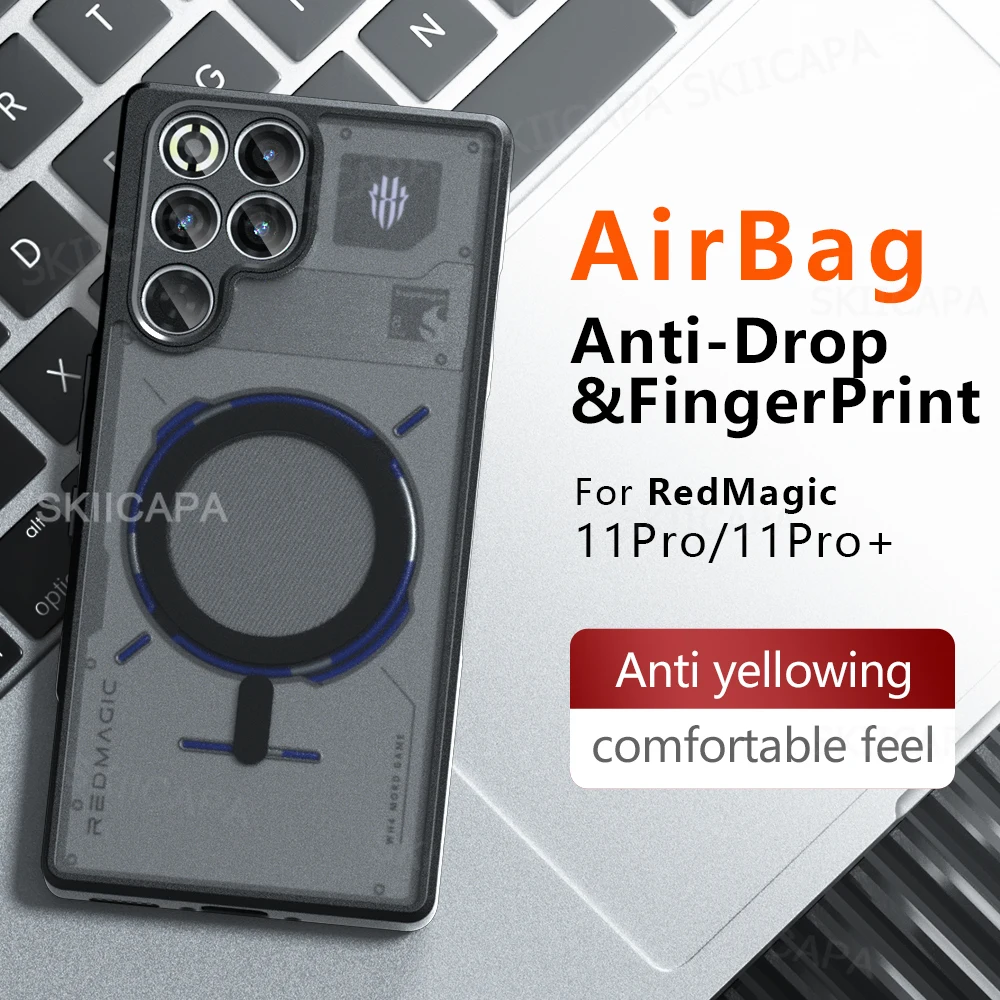 Magsafe Matte Shockproof Phone Cover - Acrylic Hard Magnetic Shell