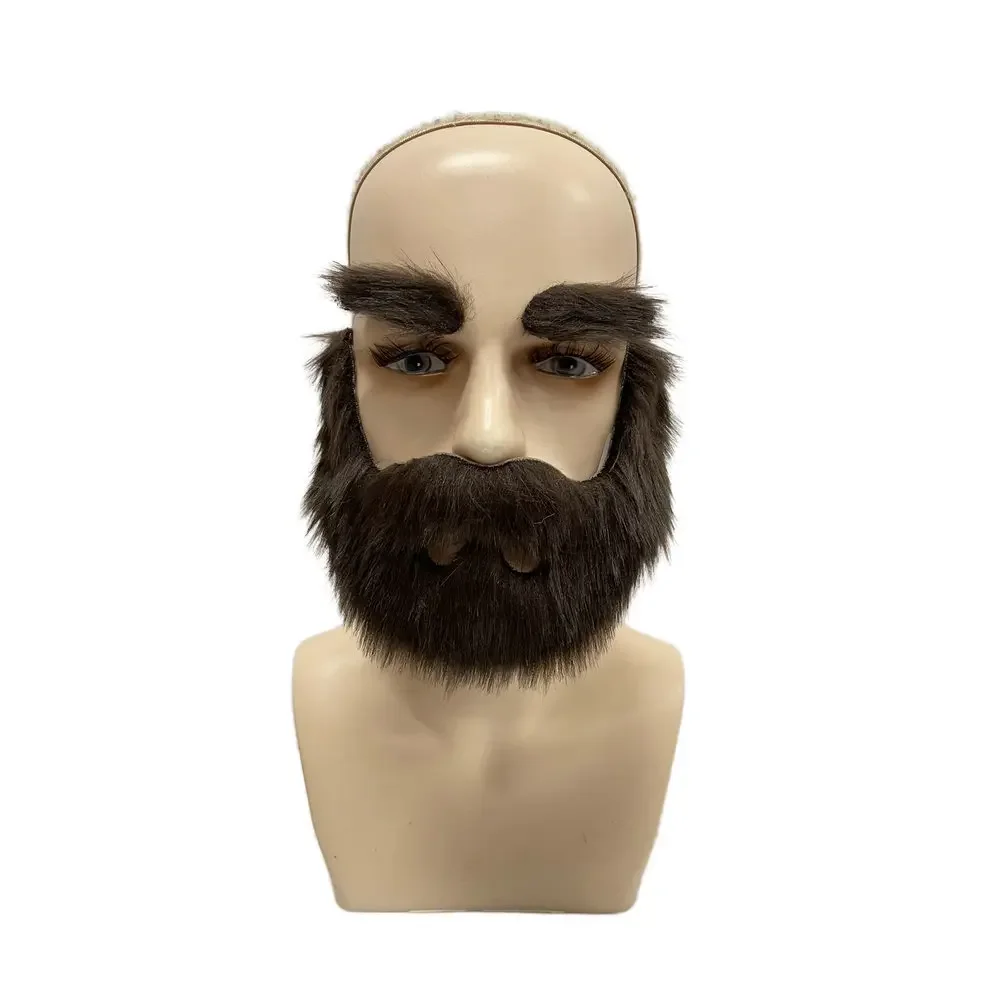 Funny Fake Eyebrows And Beards Costume Props Halloween Cosplay Party