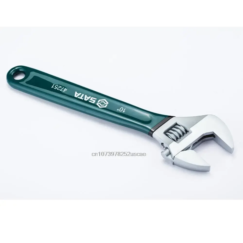 SATA 미국 브랜드 너트 조정 가능한 렌치 범용 미니 작은 큰 스패너 렌치 조정 가능한 헤드 턱 수리 도구 렌치 자동차