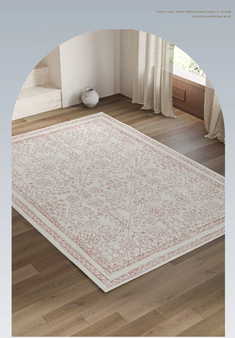 American Retro Carpet Comfortable Soft Living Room Carpets Non Slip Machine Washable Rugs Persian Style Bedroom Rug السجاد Tapis