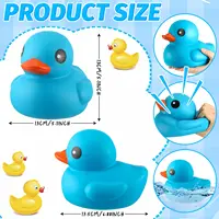 5 Inches Large Rubber Ducks Bulk Large Duck Toy Squeak Rubber Duckie Floating Bath Toy Duck for Birthday Party Decoration Gift 2