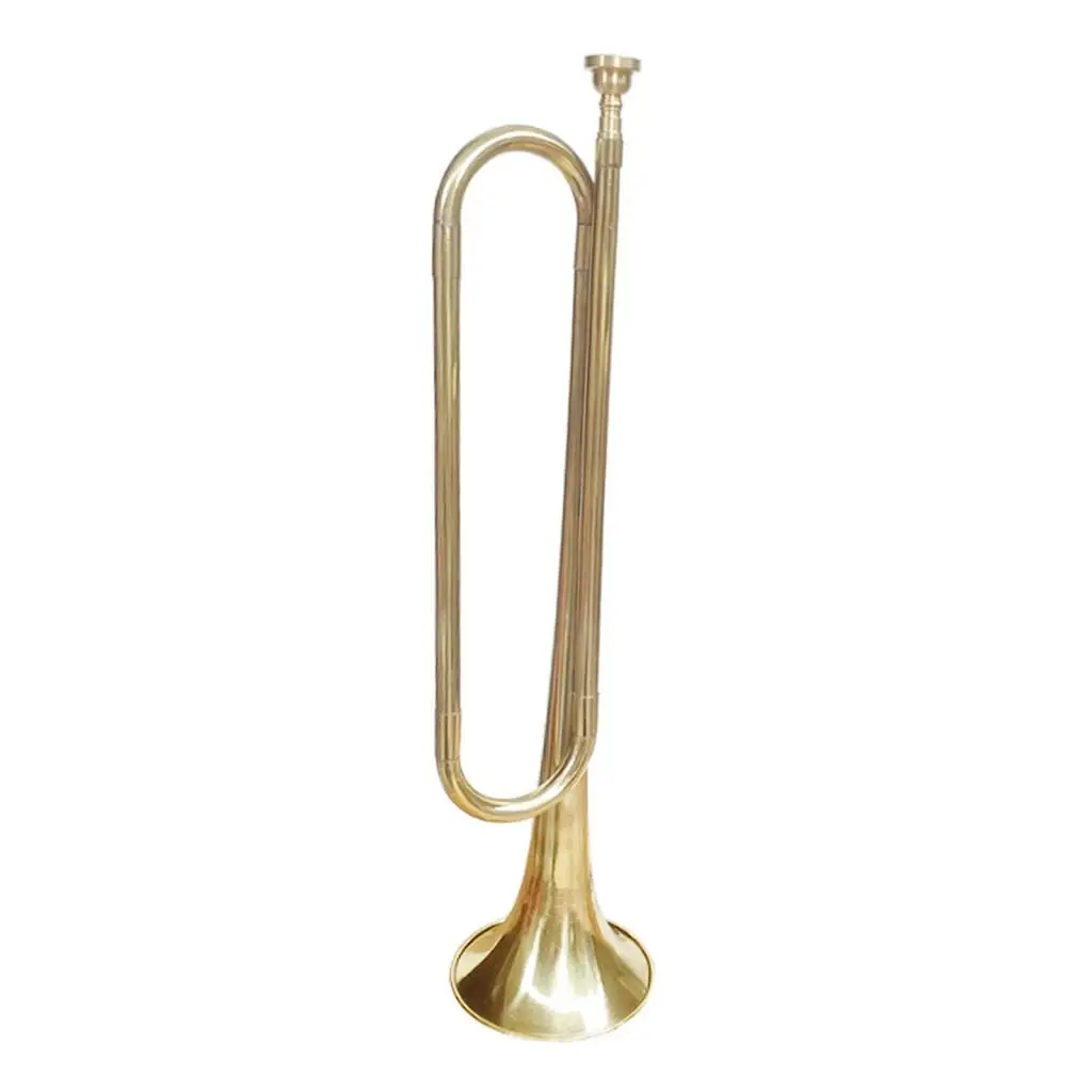 Antique Style BB Bugle Portable Musical Instrument Brass Blowing Cavalry for Beginners