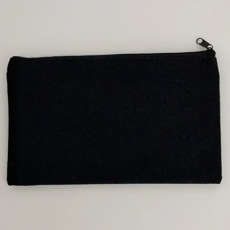 DIY White Canvas Makeup Bags Organizer Students Pencil Case Stationery School Bag DIY Craft Bags Travel Portable Storage Bags 4