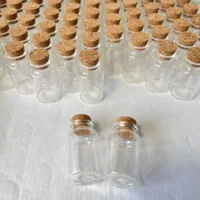 15/36/48 pcs 30x50mm 20ml Glass Bottles Cork Stopper Tiny Jars Clear Mini Containers DIY Home Decor Wishing Bottles Wedding Gift 2