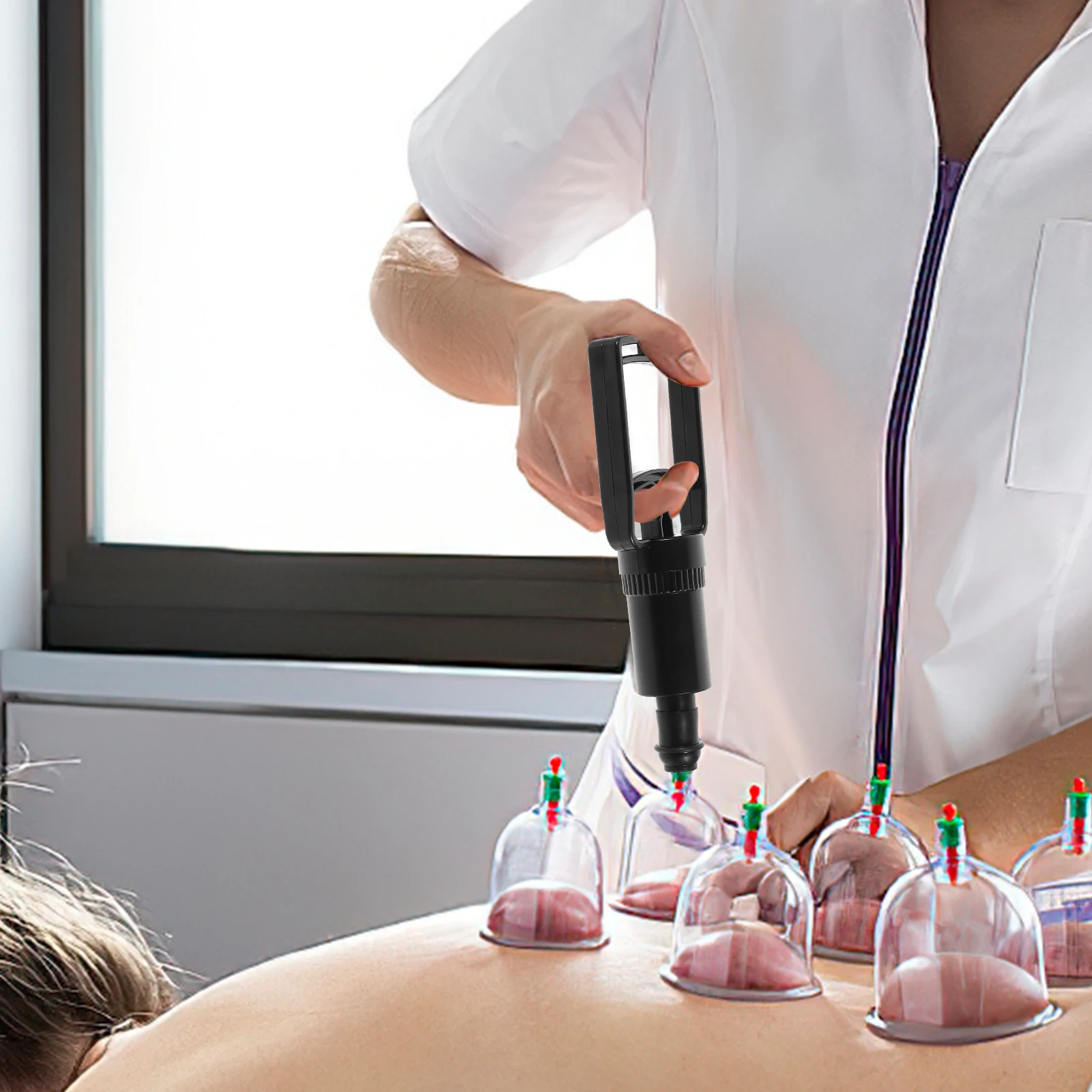 Manual Cupping Pump Air Exhaust Tool Chinese Massage Vacuum Pump Cupping Machine Aspirator 3