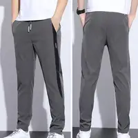 Male Casual Contrast Color Draping Pants Summer Pencil Pants High Waist for Party Dropshipping 1