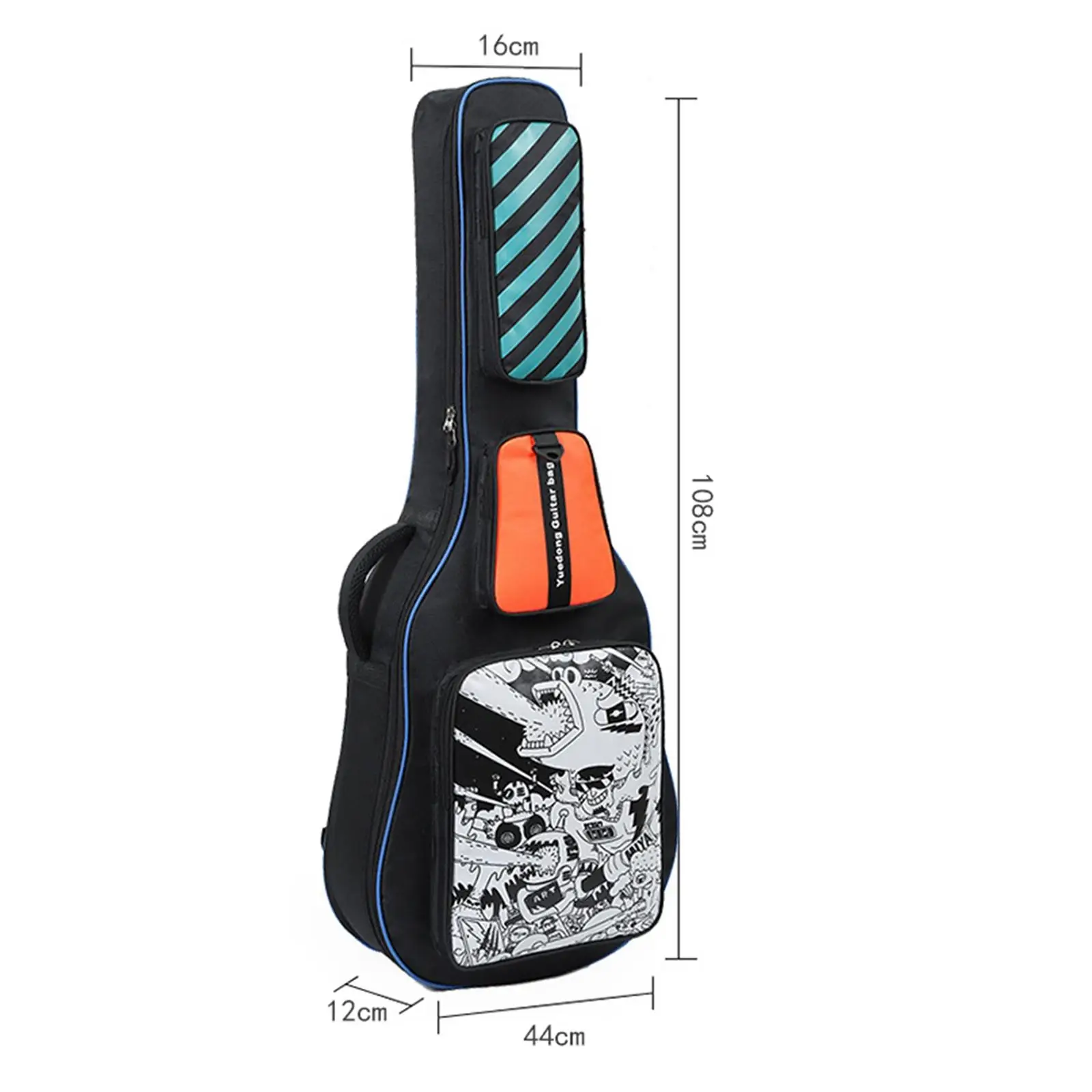 Electric Bass Bag Oxford Material Large Capacity Multiple Pockets Gig Bag